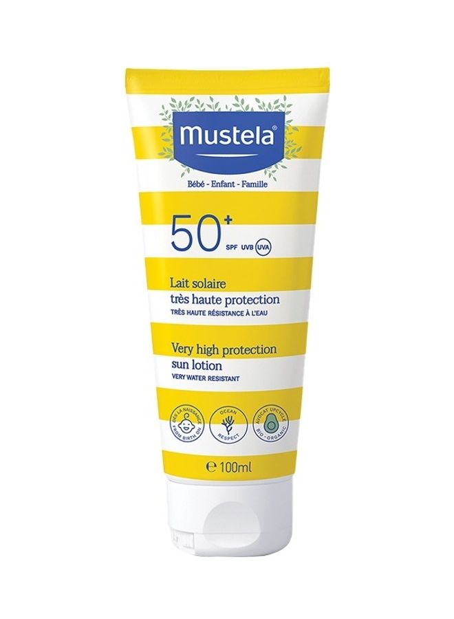 Mustela Very High Protection Sun Lotion SPF 50+ 100ml - Image 1