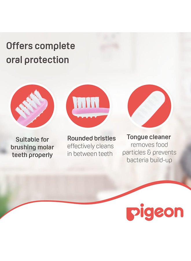 pigeon Lesson 3 Training Toothbrush, 12+ M – Purple  - Image 4