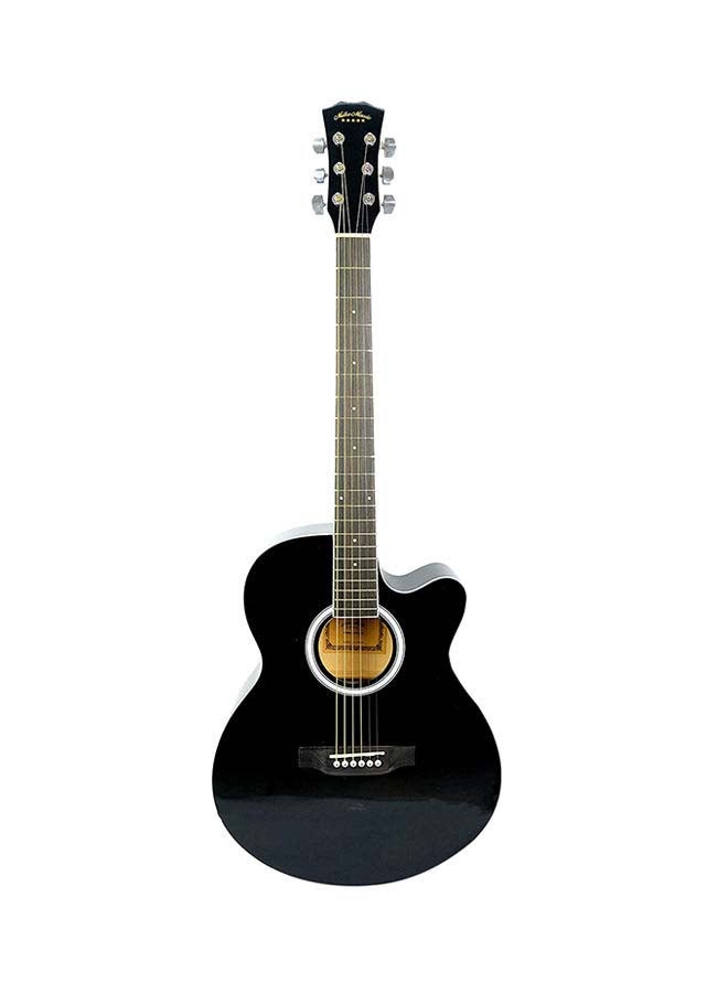 Mike Music Acoustic Guitar With Bag And Strap 40-Inch Vinyl  - Image 1