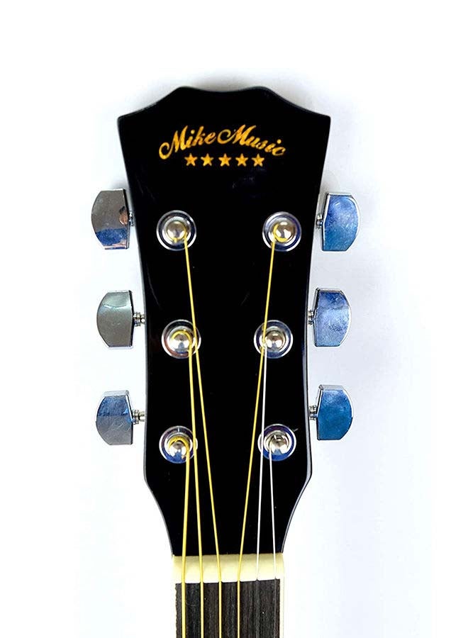 Mike Music Acoustic Guitar With Bag And Strap 40-Inch Vinyl  - Image 3