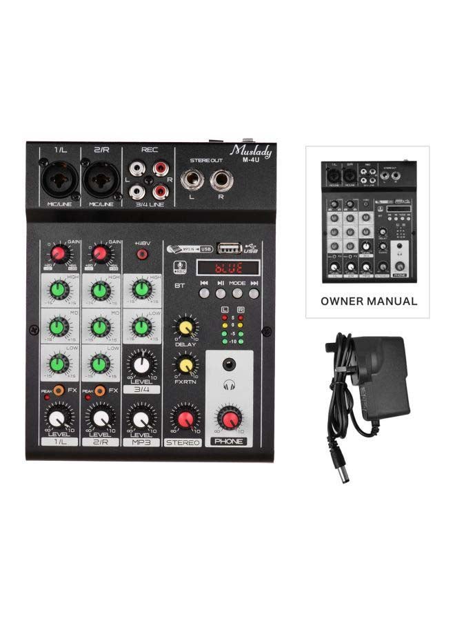 Muslady M-4U 4 Channel Bluetooth Digital Audio Mixer  - Image 5