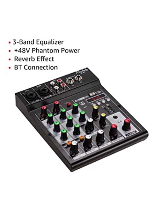 Muslady - M-4U 4 Channel Bluetooth Digital Audio Mixer - Image 1