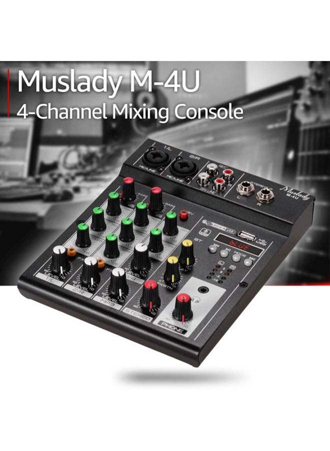 Muslady - M-4U 4 Channel Bluetooth Digital Audio Mixer - Image 1