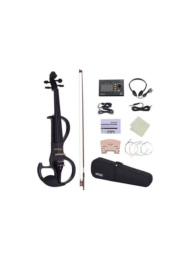 ammoon 4/4 Solid Wood Electric Silent Violin Fiddle - Image 1