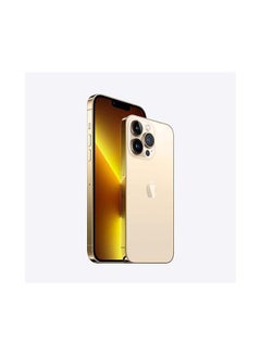 أبل هاتف آيفون 13 برو ماكس بذاكرة داخلية سعة 256 جيجابايت ويدعم تقنية 5G مع تطبيق فيس تايم بلون ذهبي - إصدار الإمارات العربية المتحدة  - Image 3