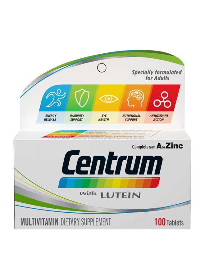 Multivitamin Multimineral Dietary Supplement - Lutein -100 Tablets - v1666884755/N38635346A_2