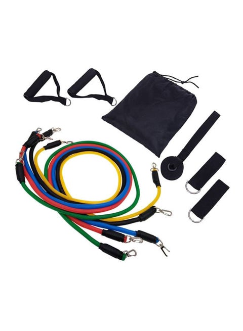 11-Piece Fitness Resistance Bands Set 42inch 42inch