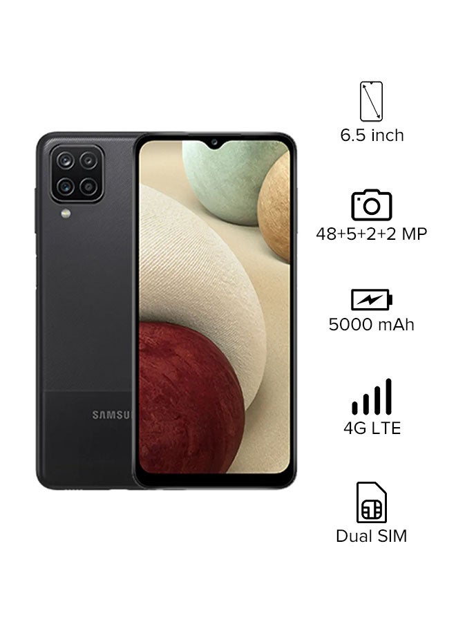 Samsung - Galaxy A12 Dual SIM Black 4GB RAM 128GB 4G LTE - Middle East Version - Image 1