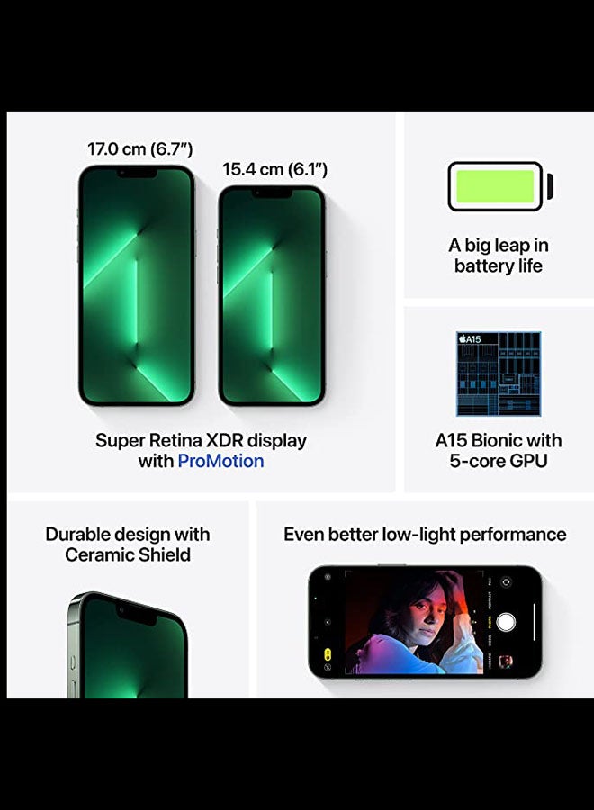 Apple - iPhone 13 Pro max 128GB Alpine Green 5G With Facetime - International version - Image 1