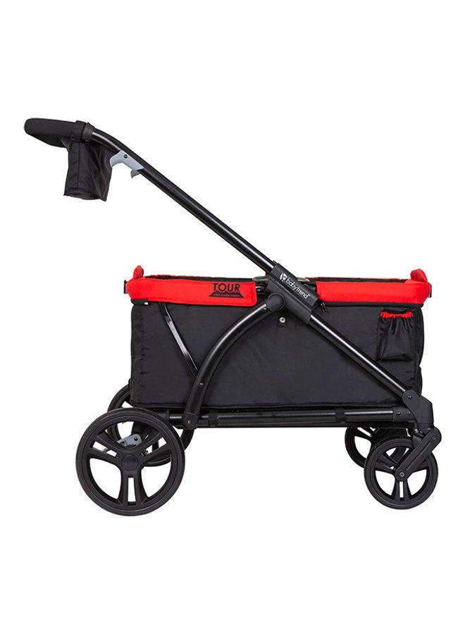 babytrend - Tour 2-In-1 Stroller Wagon Mars - Red - Image 1