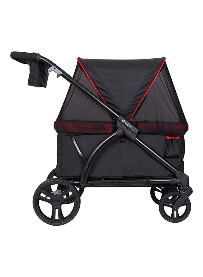 babytrend - Tour 2-In-1 Stroller Wagon Mars - Red - Image 1
