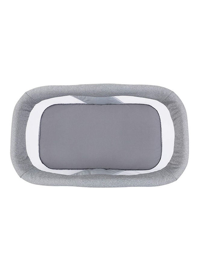 babytrend Quick-Fold 2-In-1 Rocking Bassinet- Shadow Stone Grey  - Image 5