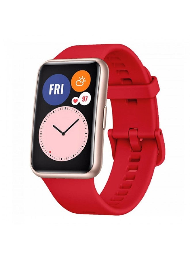 مارجون سوار بديل لساعة هواوي فيت أحمر - Image 1