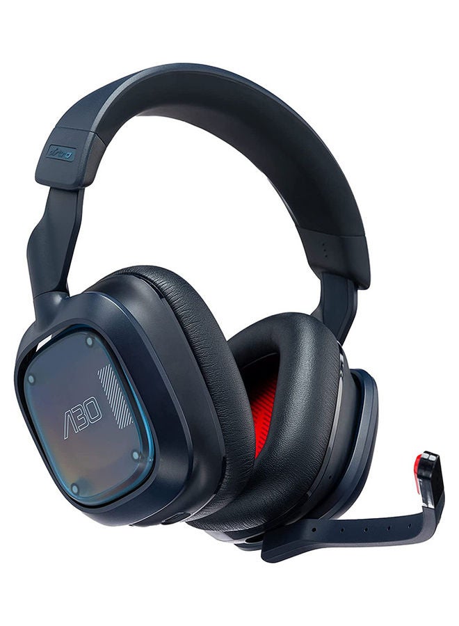 ASTRO - Logitech G Astro A30 LIGHTSPEED Wireless Gaming Headset, Bluetooth, Dolby Atmos/3D Audio compatible, Detachable Boom, 27h battery-Navy Blue - Image 1
