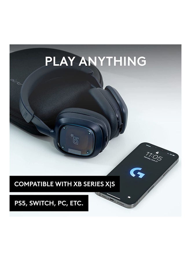 ASTRO - Logitech G Astro A30 LIGHTSPEED Wireless Gaming Headset, Bluetooth, Dolby Atmos/3D Audio compatible, Detachable Boom, 27h battery-Navy Blue - Image 1