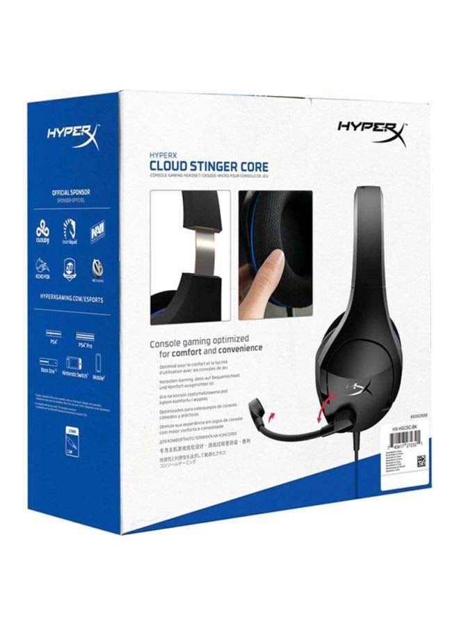 HYPERX - Cloud Stinger Core Wired Gaming Headset With Mic For PS4/PS5/XOne/XSeries/NSwitch/PC Black/Blue - Image 1