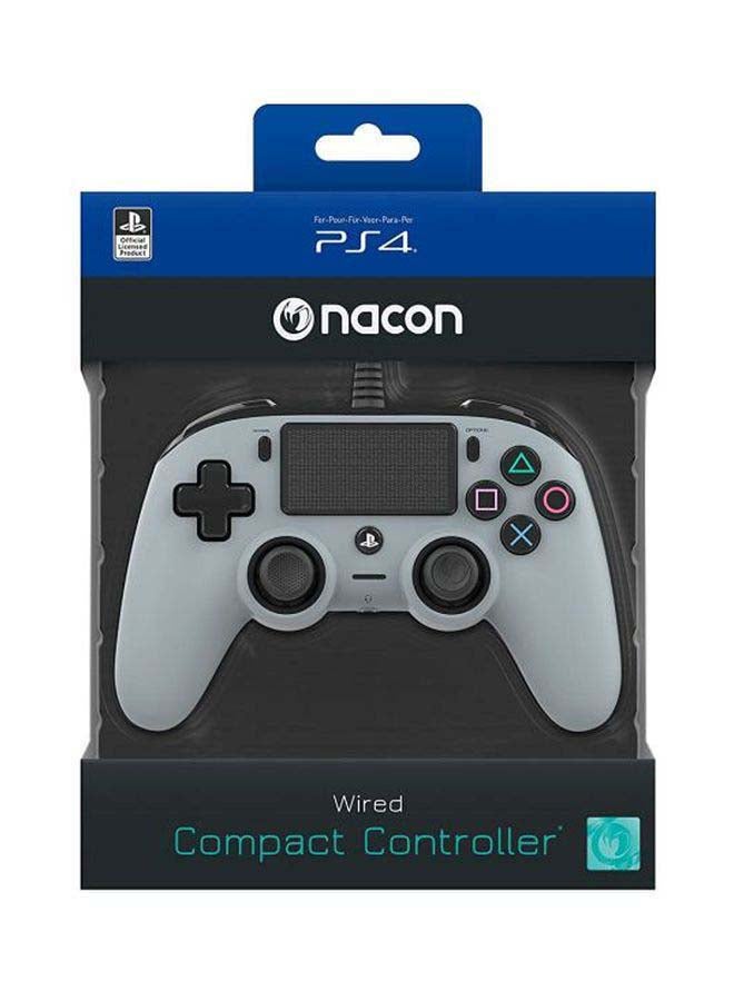 nacon - Wired Compact Controller For PlayStation 4 Grey - Image 1