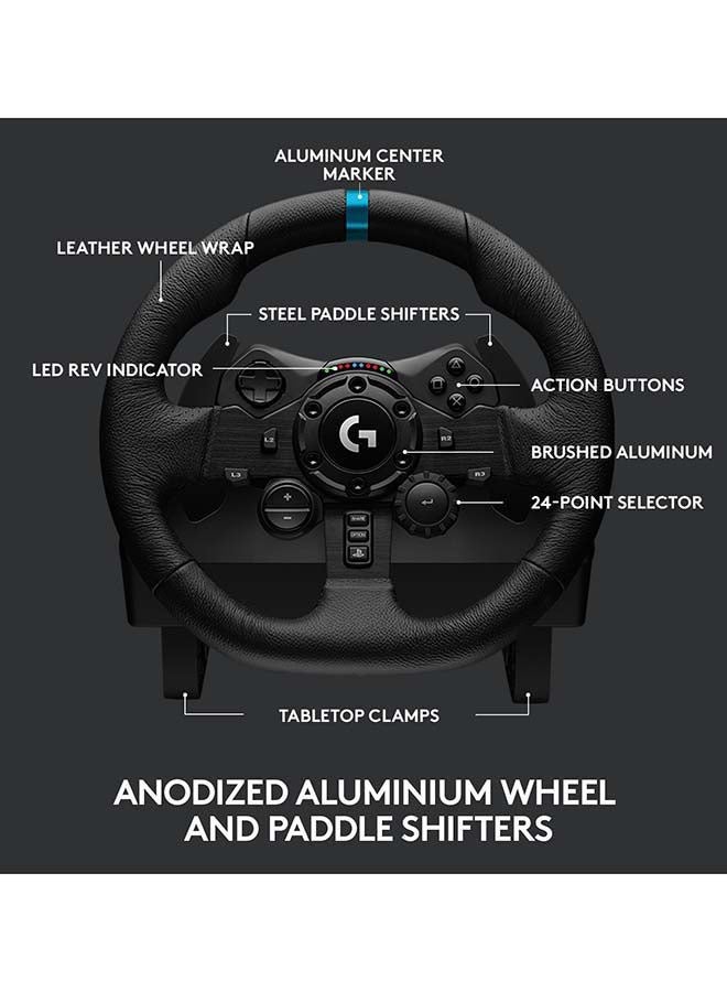 G923 Wireless Racing Wheel And Pedals For PlayStation 5, PlayStation 4 And PC Featuring Trueforce Up to 1000 Hz Force Feedback, Responsive Pedal, Dual Clutch Launch Control, And Genuine Leather Wheel Cover - v1666961547/N40667582A_6