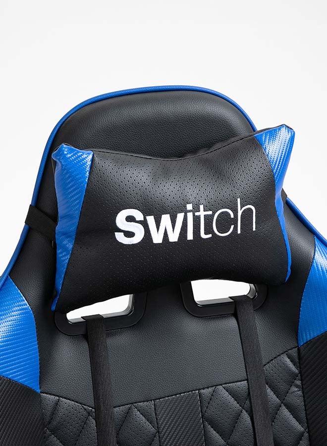 Switch - Ragnar High Quality Breathable Gamer's Full Reclining Height Adjustable High Back with Neck and Lumbar support Office Gaming Chair New Design In Blue And Black 5934B Blue - Image 1