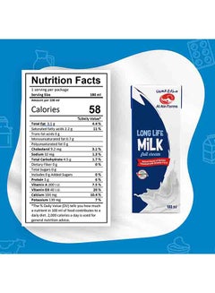 Al Ain Farms Long Life Full Fat Milk Plain 180ml Pack of 6  - Image 5