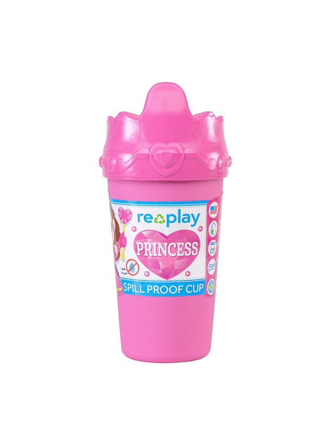 ري بلاي كوب شرب بطبعة أميرة مضاد للانسكاب - 10 أونصة - وردي/ أرجواني - Image 2