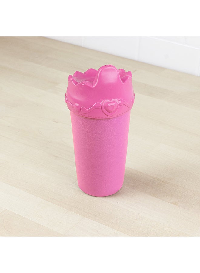 ري بلاي كوب شرب بطبعة أميرة مضاد للانسكاب - 10 أونصة - وردي/ أرجواني - Image 3