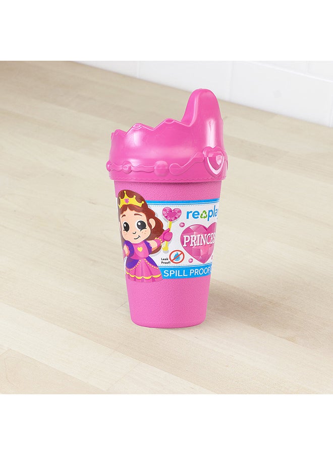 ري بلاي كوب شرب بطبعة أميرة مضاد للانسكاب - 10 أونصة - وردي/ أرجواني - Image 5