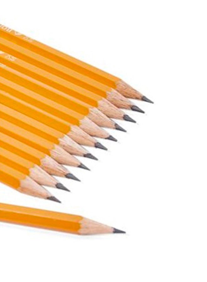 ROCO - 12-Piece HB Pencil With Eraser Set Orange - Image 1