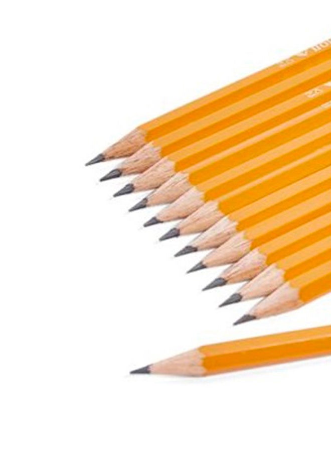 ROCO - 12-Piece HB Pencil With Eraser Set Orange - Image 1