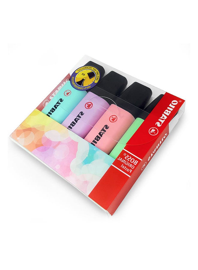 4-Piece Boss Original Pastel Highlighter Set Multicolour - v1666971965/N16385361A_8