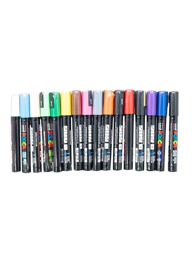 POSCA - 16-Piece Bullet Shaped Paint Marker Set 1.8-2.5 mm Multicolour - Image 1