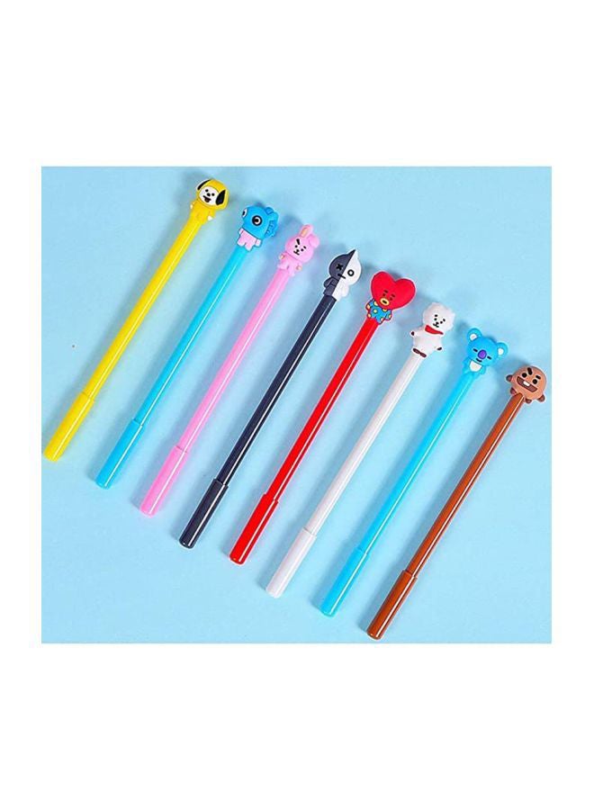 SAPU 8-Piece Gel Ink Pen Set Yellow/Red/Pink  - Image 3