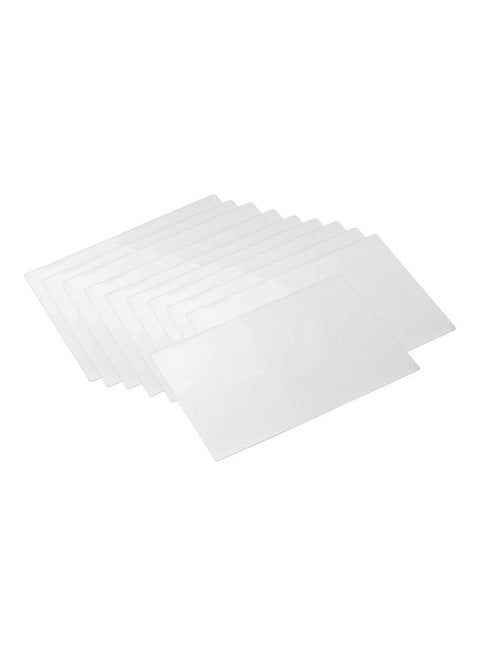 100-Piece A4 Laminating Film Sheet Set Clear