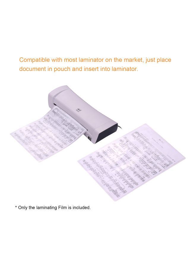 مجموعة أوراق تغليف رقيقة مقاس A4 مُكوّنة من 100 قطعة شفاف - Image 5