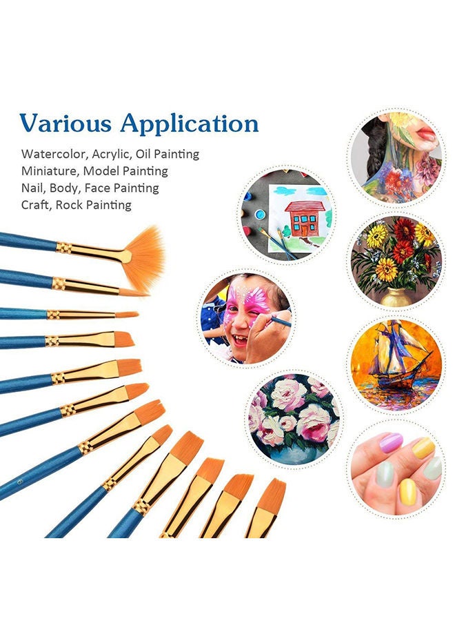 Funbo - 12 Colors Professional Face Painting Tubes Kits Multicolour - Image 1