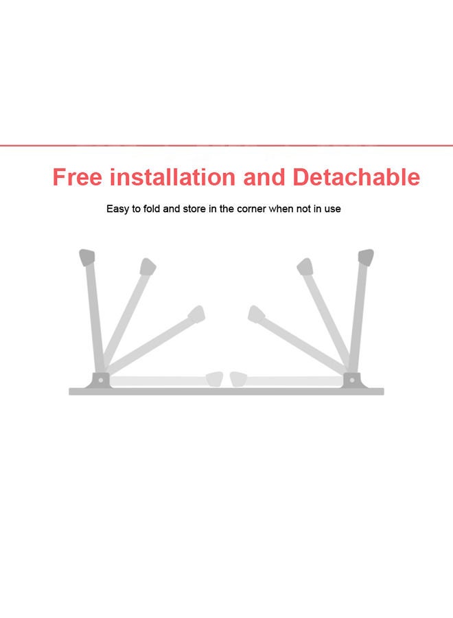 fashionhome - Multi Functional Portable Study And Laptop Stand 60x30x27cm White - Image 1