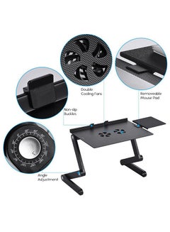 Aibecy Foldable Laptop Table Stand 42 x 27 x 47cm Black  - Image 5