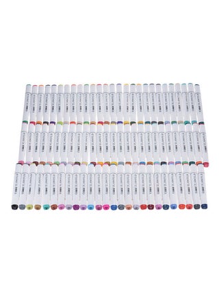 80-Piece Twin Tip Highlighter Set Multicolour - v1666973032/N16151853A_1