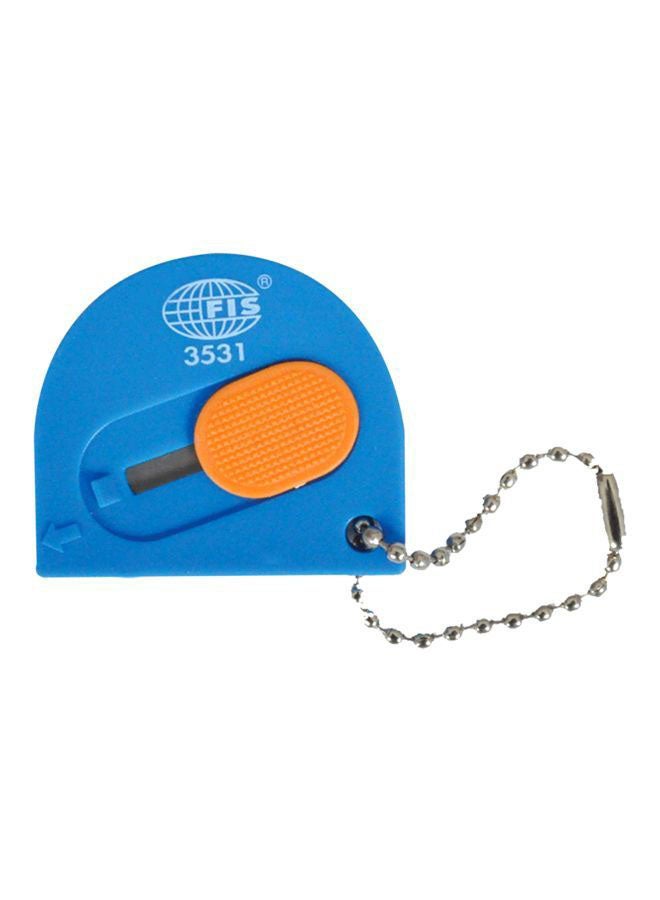 FIS 24-Piece Cutter Knife With Key Chain Set Blue/Green/Yellow - Image 2