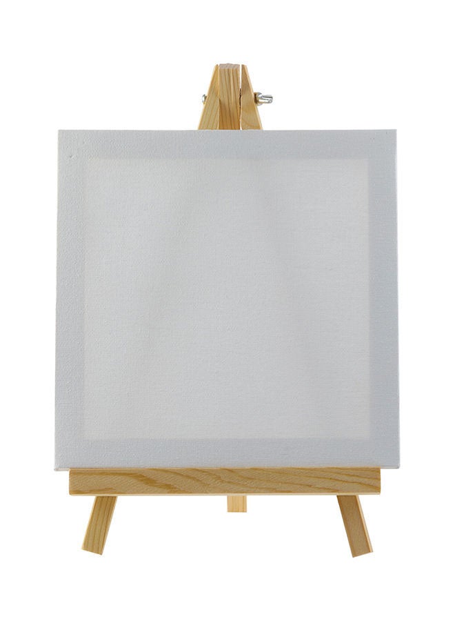 اس بي سي لوحة من قماش الكانفاس أبيض/بيج - Image 1