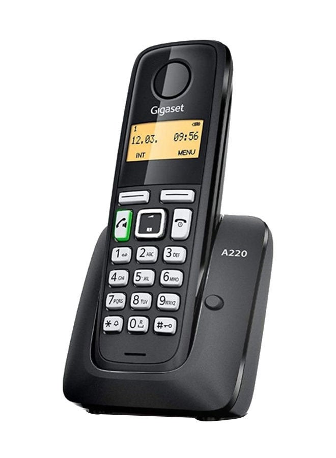 Digital Cordless Phone For Home, Office And Hotels A220 Black