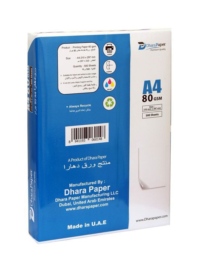 Dhara - Photo Copy Paper,A4 Size,80gsm,500 Sheets A4 - Image 1