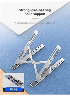 Generic Adjustable Aluminum Laptop Stand Silver  - Image 3