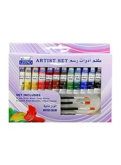 LEENO Water Colours With Set Of Multicolour Brushes Multicolour  - Image 1