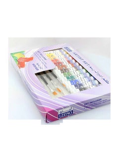 LEENO Water Colours With Set Of Multicolour Brushes Multicolour  - Image 2