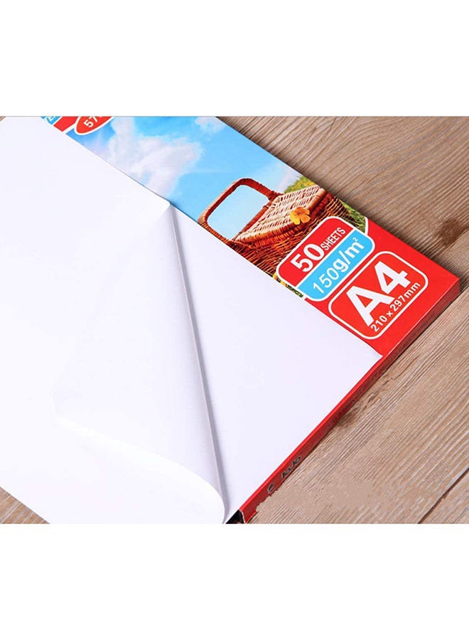 50 Sheets High Glossy Sticky Photo Graphic Waterproof Paper A4 - v1666973060/N39612479A_2