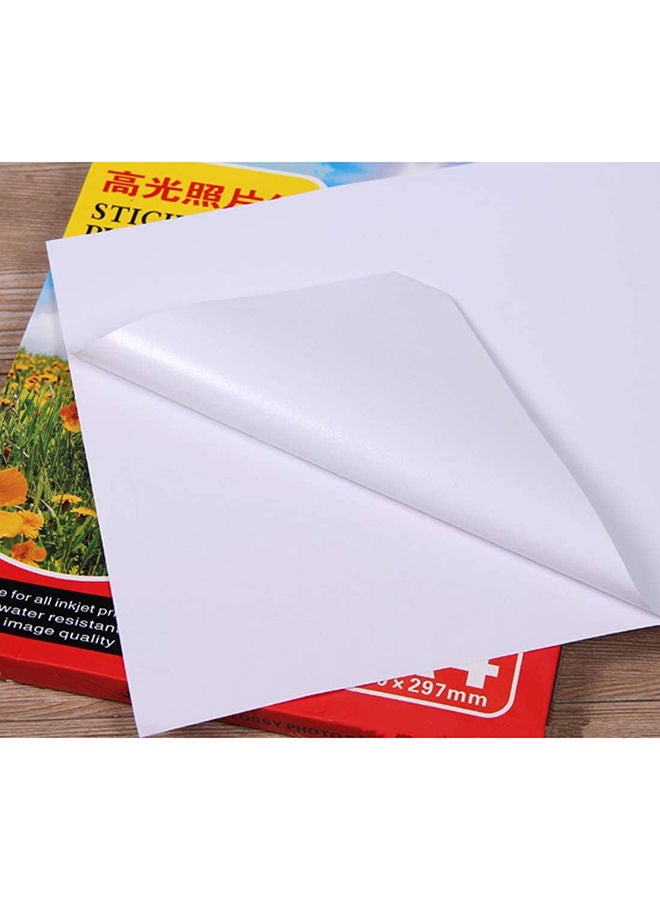 50 Sheets High Glossy Sticky Photo Graphic Waterproof Paper A4 - v1666973060/N39612479A_3