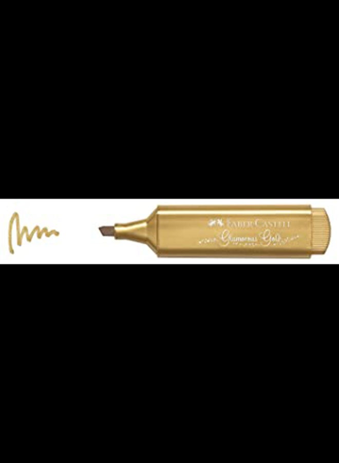 FABER-CASTELL - Pack Of 4 Metallic Effect Highlighter Pens Multicolour - Image 1