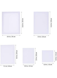 Generic 10-Piece Stretched Canvas Artist Painting Panel Boards White  - Image 5