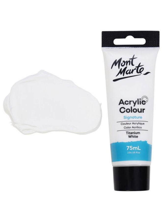 Mont Marte - Signature Acrylic Colour Titanium White - Image 1